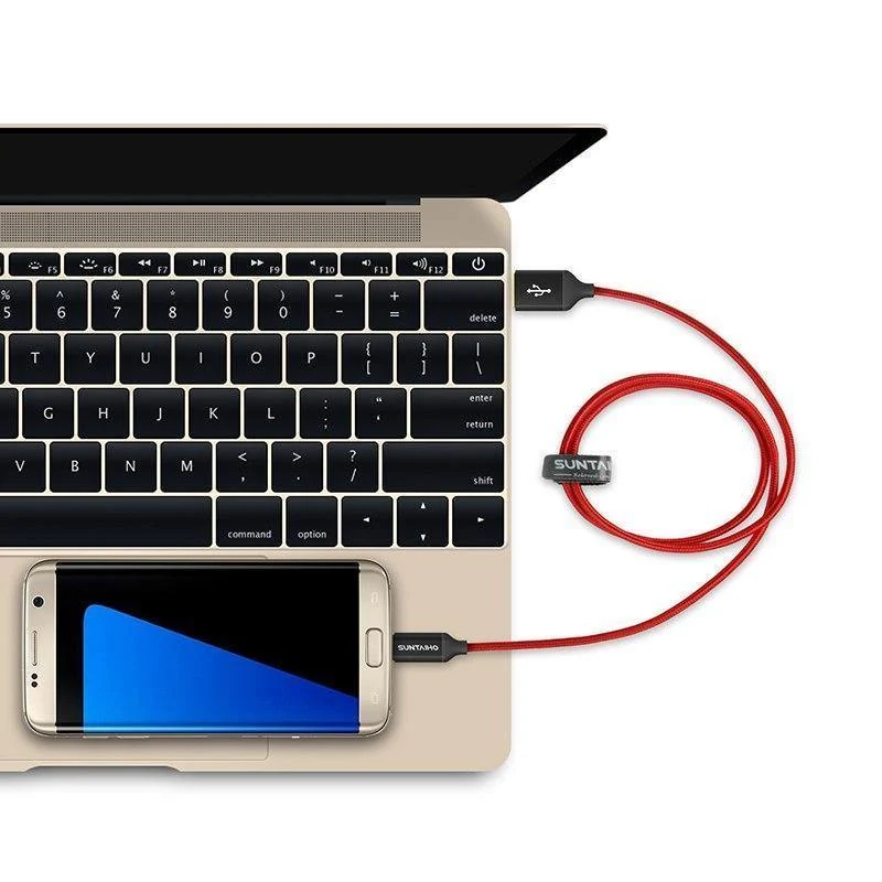 [3er-Pack] Micro-USB-Kabel 5 V 2.5 A Schnellladekabel Suntaiho Nylongeflecht USB-Kabel Datenladekabel für Samsung Xiaomi LG-Telefon