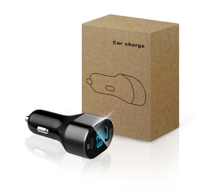 Suntaiho 3.0 Quick Type C Micro USB LED Autoladegerät für iPhone 8 plus 5V3A Dual USB Handy Tablet Autoladegerät Galaxy S8 S9