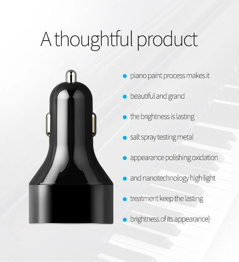Suntaiho 3.0 Quick Type C Micro USB LED Autoladegerät für iPhone 8 plus 5V3A Dual USB Handy Tablet Autoladegerät Galaxy S8 S9