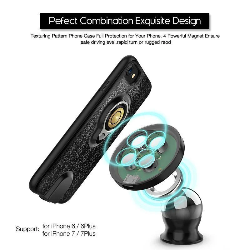 Suntaiho Kabelloses Auto-Ladegerät, magnetisches Ladegerät für iPhone 6s Plus, schnelles Aufladen, kabelloses magnetisches Laden, Phone7plus
