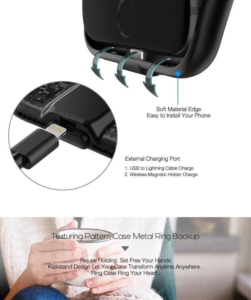Suntaiho Kabelloses Auto-Ladegerät, magnetisches Ladegerät für iPhone 6s Plus, schnelles Aufladen, kabelloses magnetisches Laden, Phone7plus