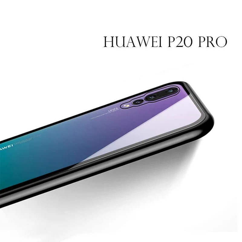 Magneto Magnetische Adsorptionshülle aus klarem gehärtetem Glas für Huawei P20 Pro