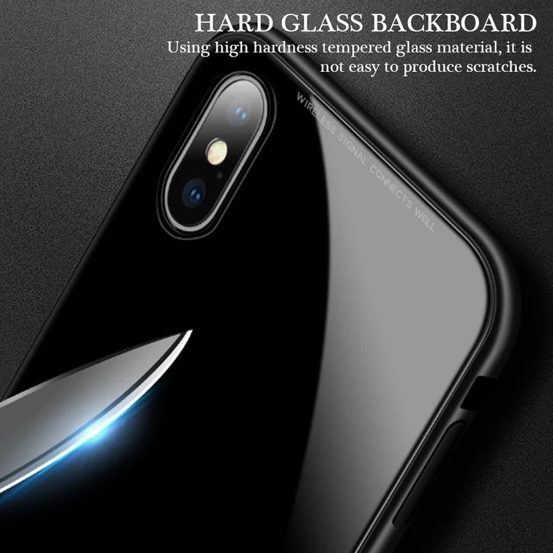 Magneto Magnetische Adsorptionshülle aus klarem gehärtetem Glas für Huawei P20 Pro