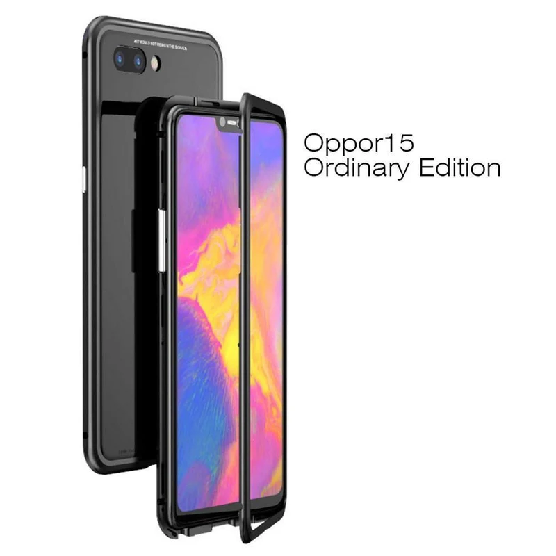 Magneto Magnetische Adsorptionshülle aus klarem gehärtetem Glas für Huawei P20 Pro