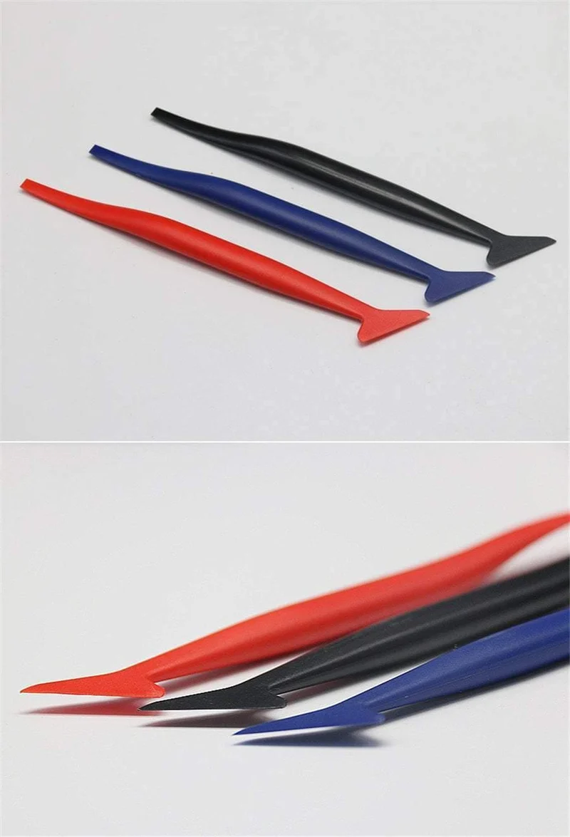 5PCS Auto Aufkleber Ecke Dekorieren Schaber für Fenster Tönung Anwendung Auto Vinyl Wrap Tuck Werkzeuge Dichtung Micro Rakel