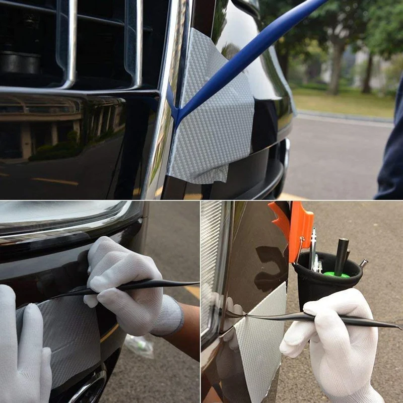 5PCS Auto Aufkleber Ecke Dekorieren Schaber für Fenster Tönung Anwendung Auto Vinyl Wrap Tuck Werkzeuge Dichtung Micro Rakel