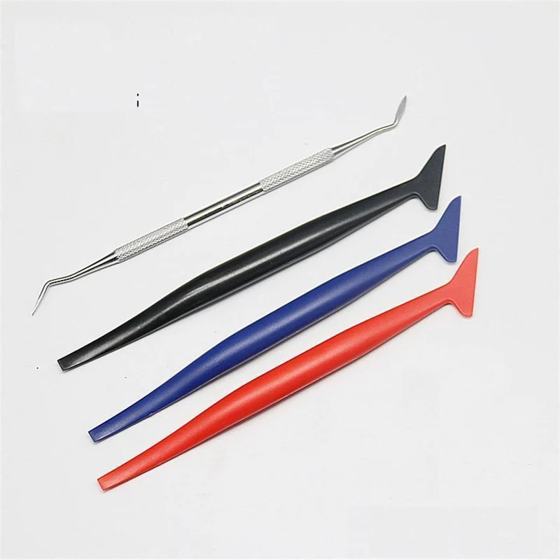 5PCS Auto Aufkleber Ecke Dekorieren Schaber für Fenster Tönung Anwendung Auto Vinyl Wrap Tuck Werkzeuge Dichtung Micro Rakel