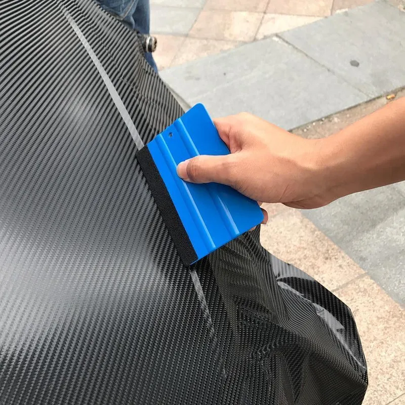 3 teile/satz 220 V 300 W Elektrische Heißluft Pistole EU Stecker + Auto Schaber Rakel + Vinyl Cutter messer Auto Auto Vinyl Film Verpackung Werkzeuge