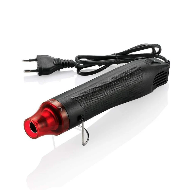 3 teile/satz 220 V 300 W Elektrische Heißluft Pistole EU Stecker + Auto Schaber Rakel + Vinyl Cutter messer Auto Auto Vinyl Film Verpackung Werkzeuge
