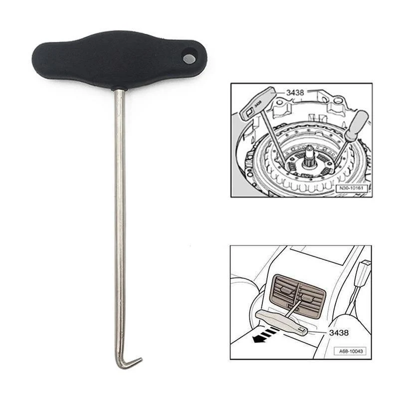 VW Audi 1pc Universal Auto Auto 3438 Handbremse Ausziehhaken AC Loch Glasheber Öldichtung Pull Demontagewerkzeug