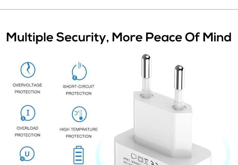 TOPK 18W Quick Charge 3.0 Schnelles Handy-Ladegerät EU-Stecker Wand-USB-Ladegerät-Adapter für iPhone Samsung Xiaomi Huawei
