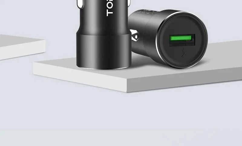 TOPK USB Autoladegerät Quick Charge 3.0 Handyladegerät Schnelles QC3.0 Autoladegerät für Samsung Xiaomi Huawei Adapter im Auto