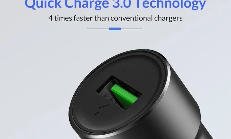 TOPK USB Autoladegerät Quick Charge 3.0 Handyladegerät Schnelles QC3.0 Autoladegerät für Samsung Xiaomi Huawei Adapter im Auto