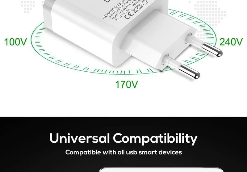 TOPK 18W Quick Charge 3.0 Schnelles Handy-Ladegerät EU-Stecker Wand-USB-Ladeadapter für Samsung Galaxy S8/S8+ Xiaomi Huawei