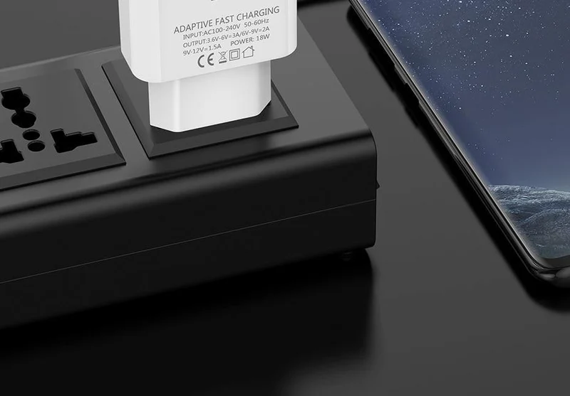 TOPK 18W Quick Charge 3.0 Schnelles Handy-Ladegerät EU-Stecker Wand-USB-Ladeadapter für Samsung Galaxy S8/S8+ Xiaomi Huawei