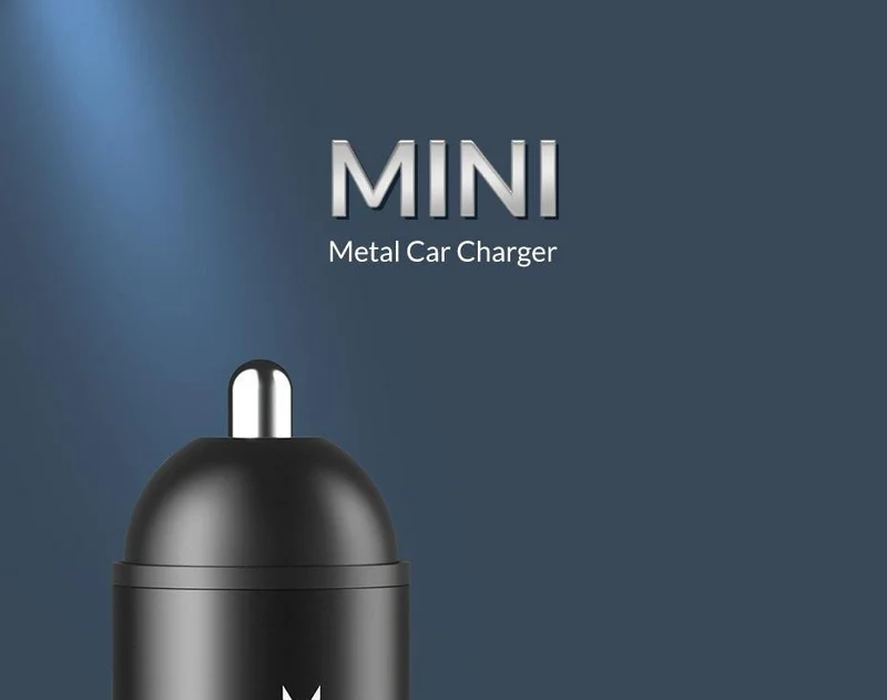 TOPK Mini-USB-Autoladegerät für iPhone Xiaomi Handy Tablet 3.1A Schnelllade-Dual-USB-Autoladegerät-Adapter im Auto