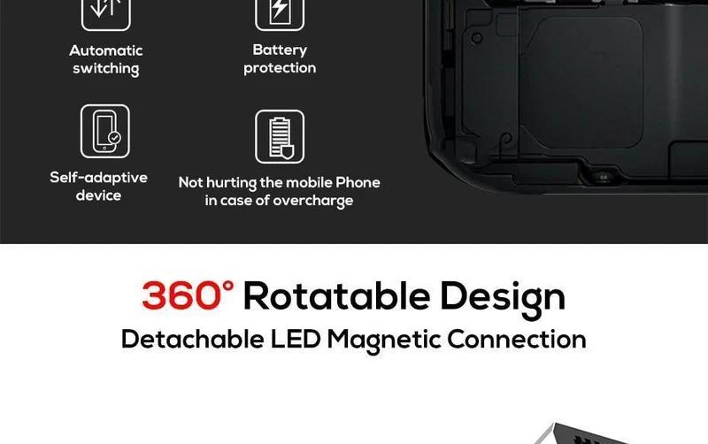 TOPK R-Line1 LED-magnetisches Micro-USB-Kabel, verbessertes reflektierendes geflochtenes magnetisches Nylon-Lade-USB-Kabel für Telefone mit Micro-USB-Anschluss