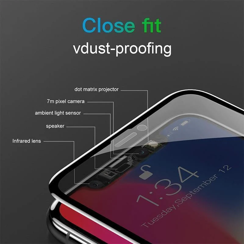 Baseus Privatsphäre Schutz Displayschutzfolie für iPhone X 10 3D vollständige Abdeckung Anti Spy gehärtetes Glas Schutzglas für iPhoneX