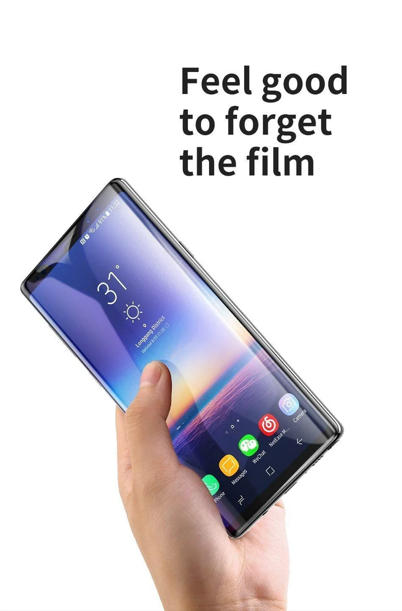 Baseus 0.3 mm Displayschutz aus gehärtetem Glas für Samsung Galaxy Note 9, gebogene Schutzfolie aus gehärtetem Glas für Samsung Note9