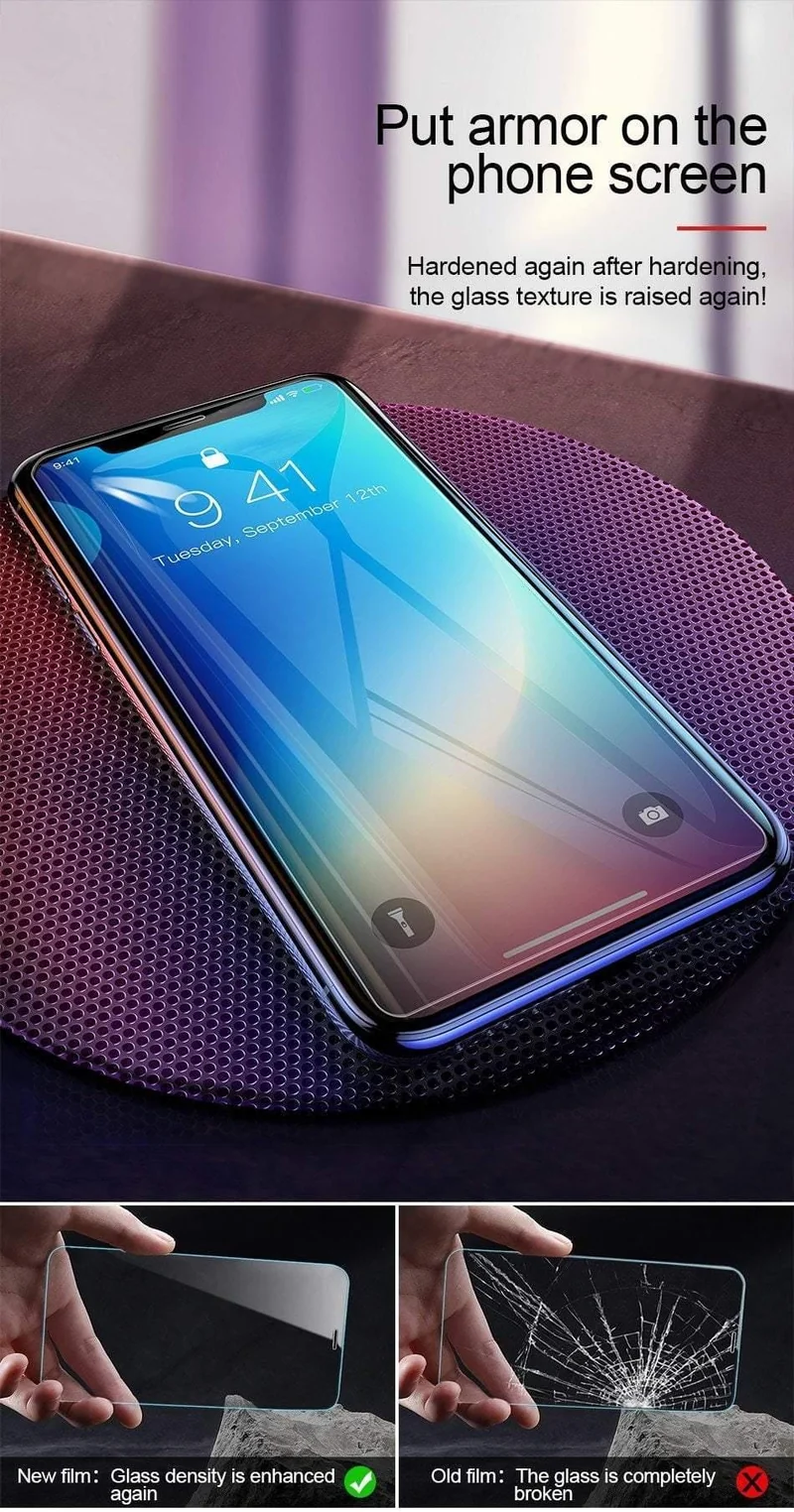 Baseus 0.15 mm Displayschutz aus gehärtetem Glas für iPhone XS Max Xr Xsmax Schutzfolie aus gehärtetem Glas für iPhoneXS Max