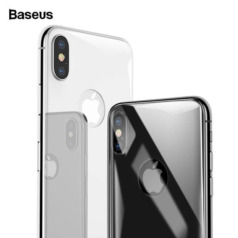 Baseus Back Displayschutz aus gehärtetem Glas für iPhone Xs Max Vollständige Abdeckung Rückschutz Hartglasfolie für iPhoneXS Max