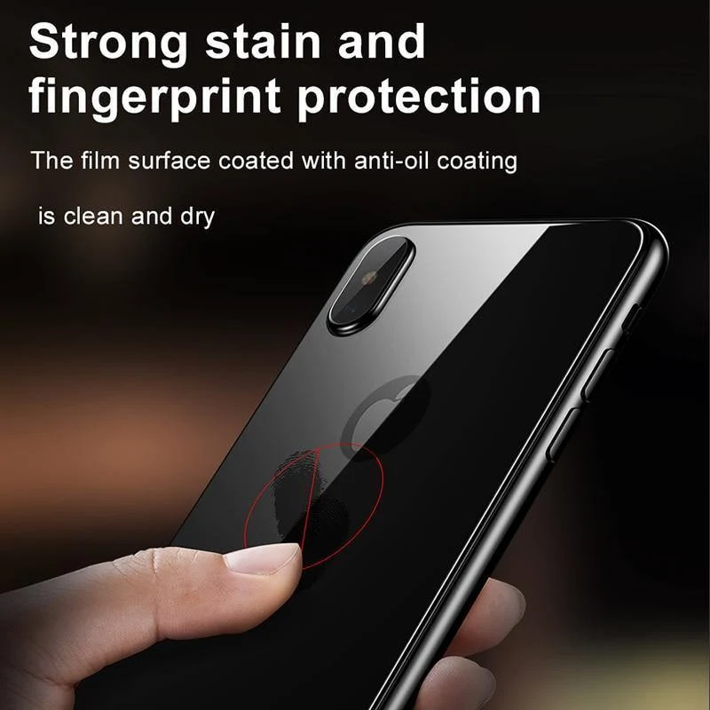 Baseus Back Displayschutz aus gehärtetem Glas für iPhone Xs Max Vollständige Abdeckung Rückschutz Hartglasfolie für iPhoneXS Max