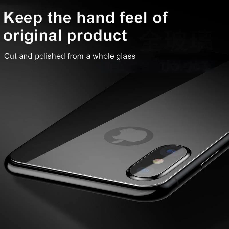 Baseus Back Displayschutz aus gehärtetem Glas für iPhone Xs Max Vollständige Abdeckung Rückschutz Hartglasfolie für iPhoneXS Max