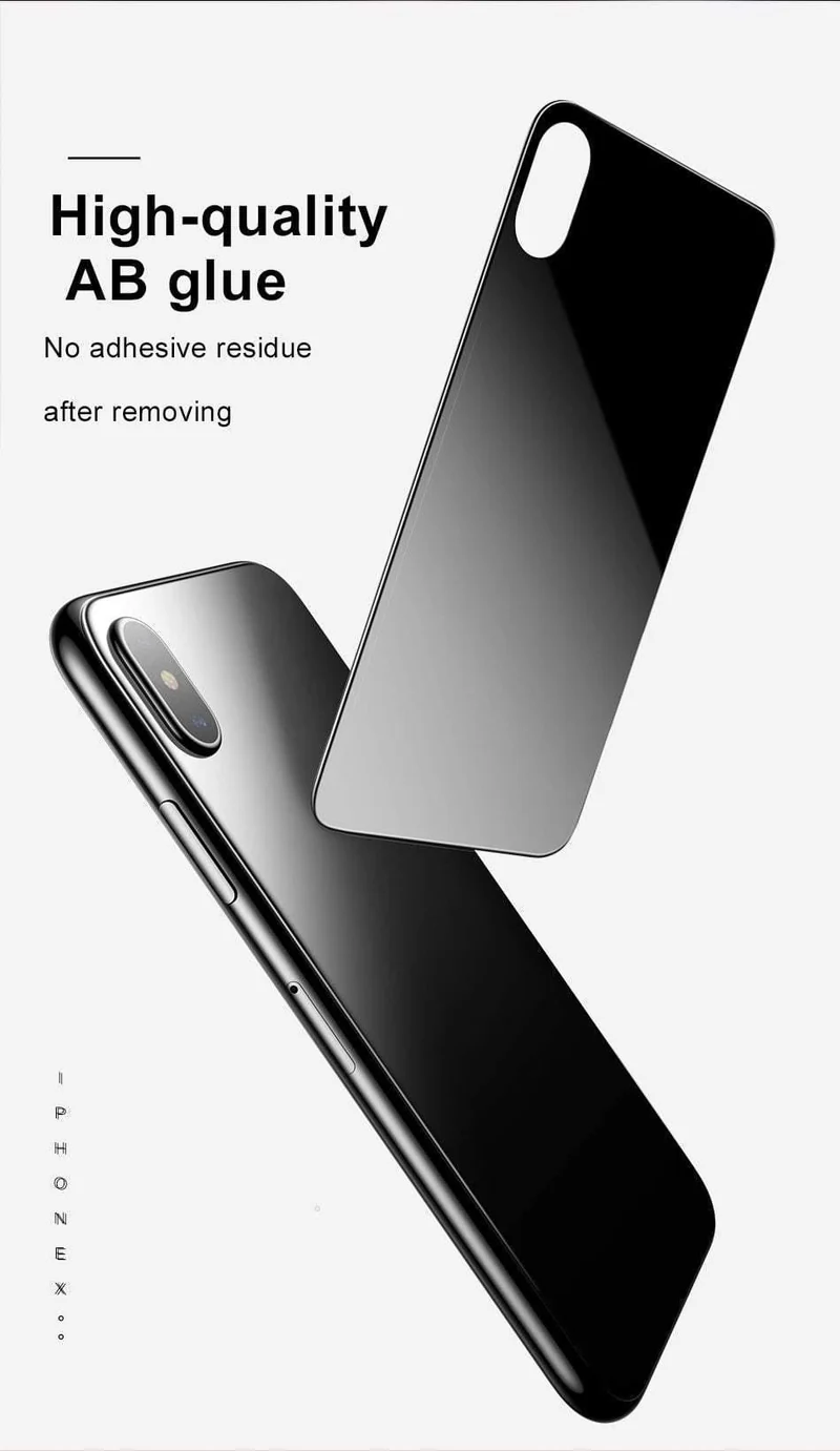 Baseus Back Displayschutz aus gehärtetem Glas für iPhone Xs Max Vollständige Abdeckung Rückschutz Hartglasfolie für iPhoneXS Max