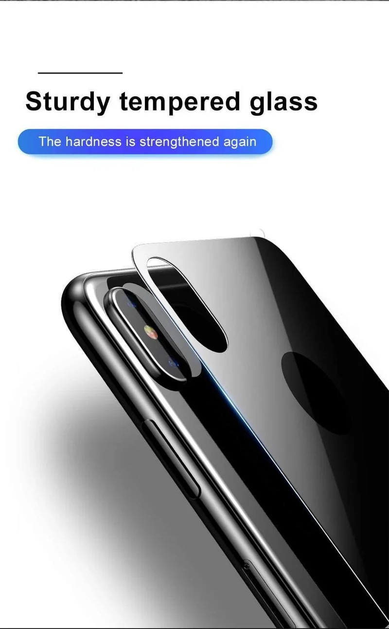 Baseus Back Displayschutz aus gehärtetem Glas für iPhone Xs Max Vollständige Abdeckung Rückschutz Hartglasfolie für iPhoneXS Max