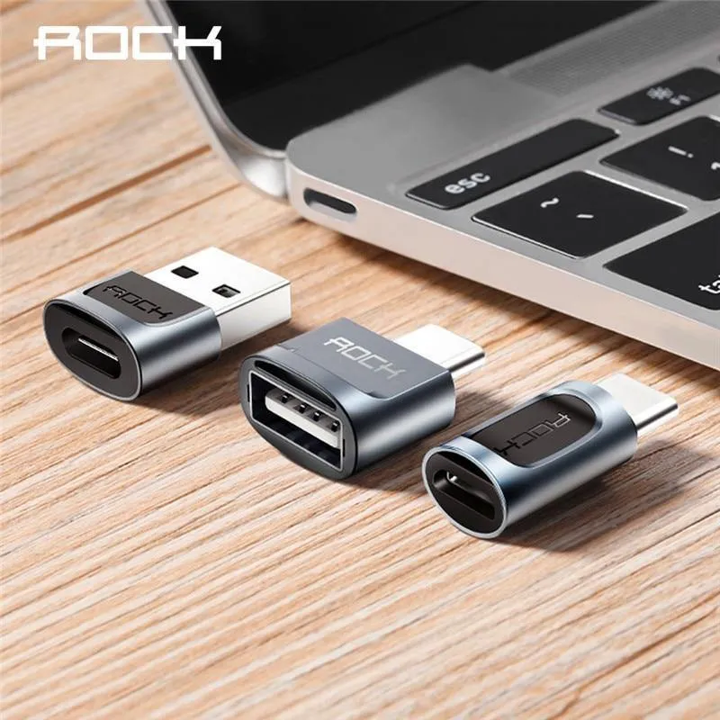 ROCK Micro USB Adapter USB-C 3.1 OTG Konverter Typ-c Schalter für Android Smartphone Ladegerät Daten Anschluss