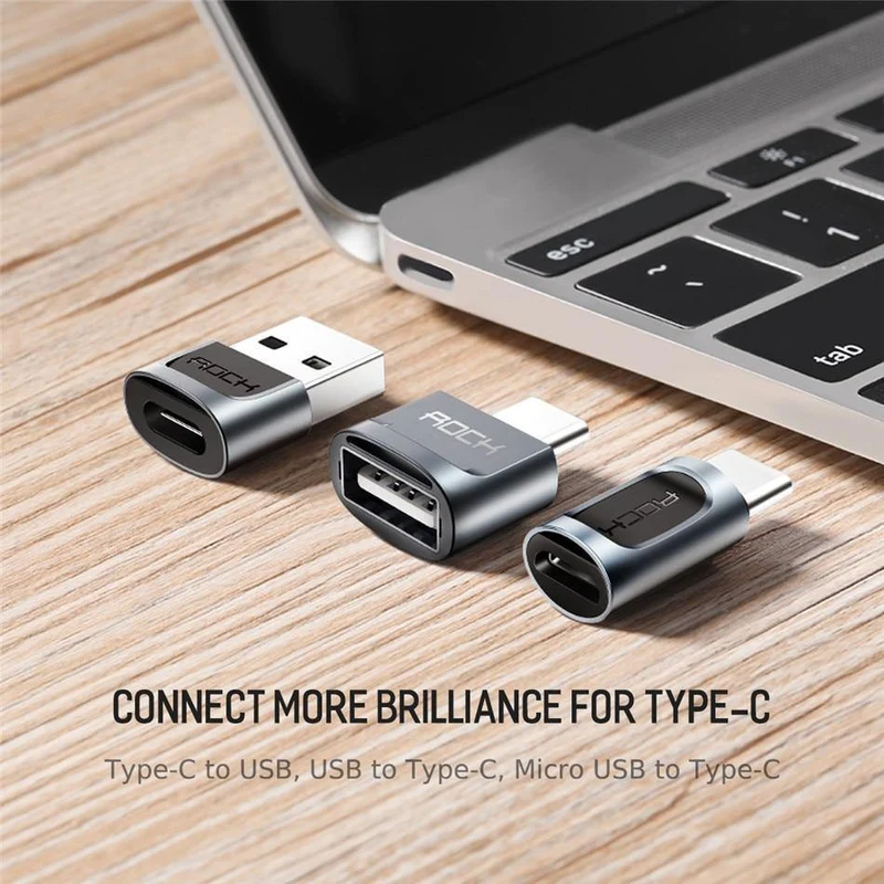 ROCK Micro USB Adapter USB-C 3.1 OTG Konverter Typ-c Schalter für Android Smartphone Ladegerät Daten Anschluss
