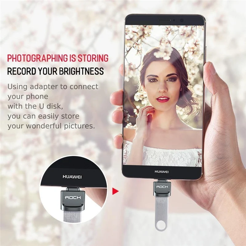 ROCK Micro USB Adapter USB-C 3.1 OTG Konverter Typ-c Schalter für Android Smartphone Ladegerät Daten Anschluss