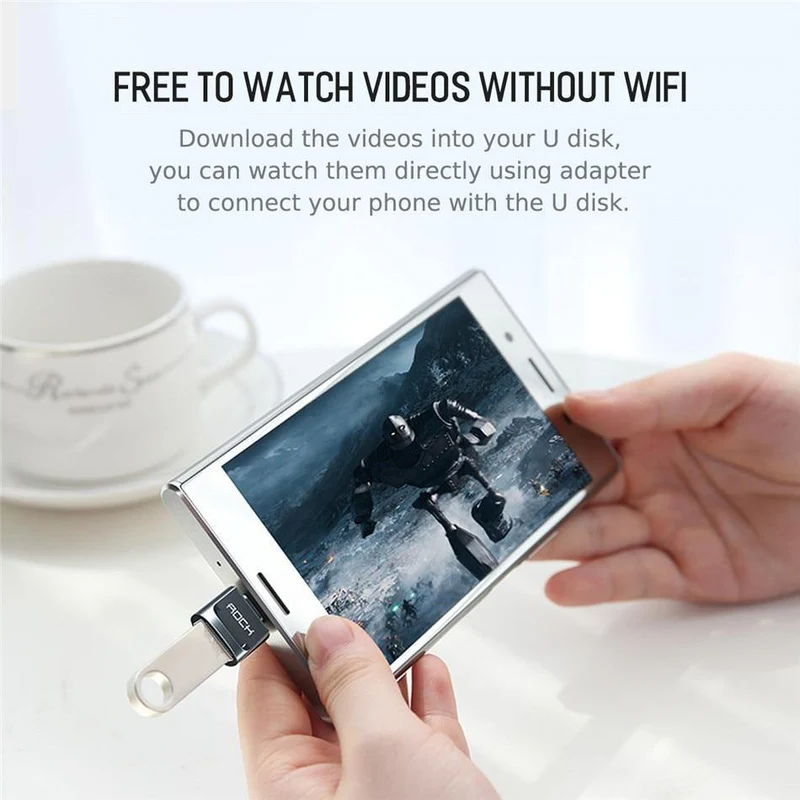 ROCK Micro USB Adapter USB-C 3.1 OTG Konverter Typ-c Schalter für Android Smartphone Ladegerät Daten Anschluss