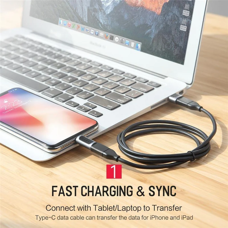 ROCK Telefon Adapter Typ-c Micro zu Lade für iPhone 6 7 8 X Ladegerät Adapter 2.4 EINE Schnelle Lade kabel Adapter für iPad iPod