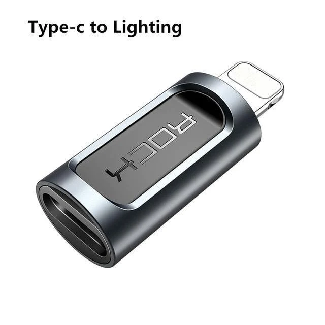 ROCK Telefon Adapter Typ-c Micro zu Lade für iPhone 6 7 8 X Ladegerät Adapter 2.4 EINE Schnelle Lade kabel Adapter für iPad iPod