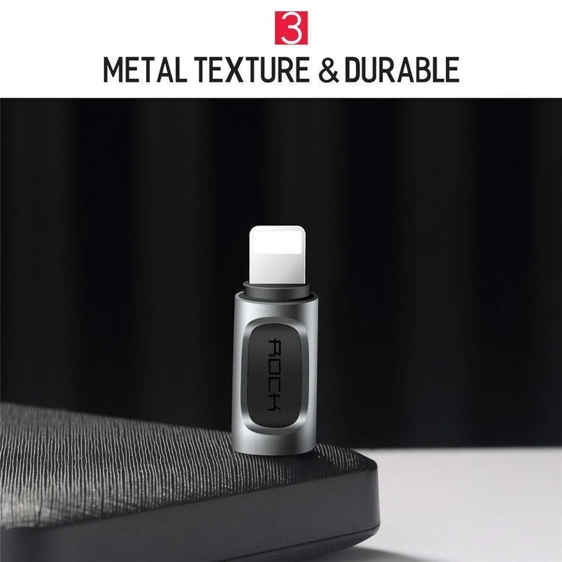 ROCK Telefon Adapter Typ-c Micro zu Lade für iPhone 6 7 8 X Ladegerät Adapter 2.4 EINE Schnelle Lade kabel Adapter für iPad iPod