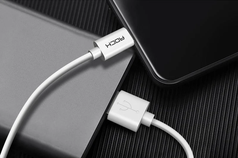 3er-Pack ROCK USB-C-Kabel USB Typ C Schnellladekabel für Telefonladegerät für Samsung S9 Note 8 Xiaomi 6 Huawei P10 Adapter USB-C