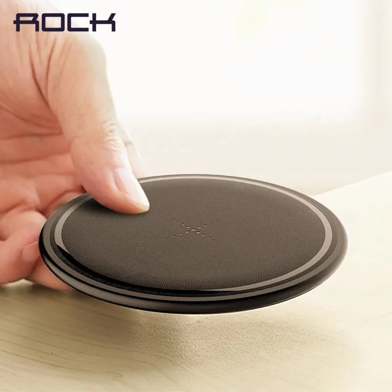 ROCK Für iPhone Samsung Drahtlose Ladegerät, 10W Desktop Smartphone Qi Drahtlose Ladegerät Für iPhone X Galaxy S8 Hinweis 8 WPC FOD