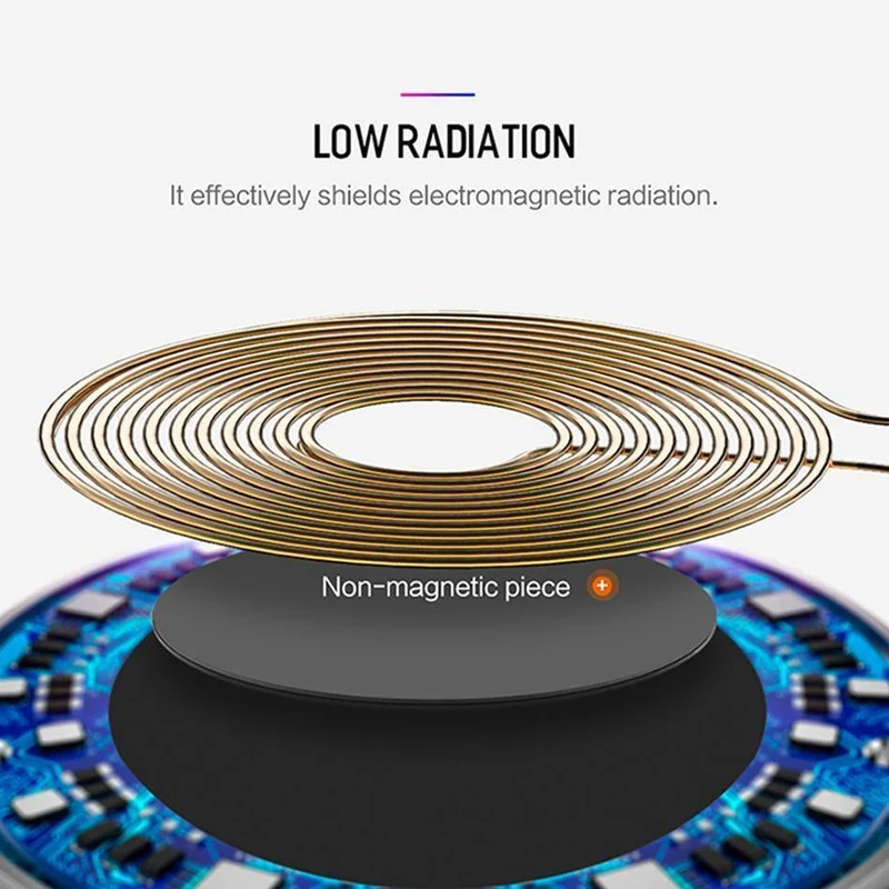 ROCK Für iPhone Samsung Drahtlose Ladegerät, 10W Desktop Smartphone Qi Drahtlose Ladegerät Für iPhone X Galaxy S8 Hinweis 8 WPC FOD