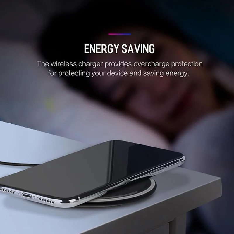 ROCK Für iPhone Samsung Drahtlose Ladegerät, 10W Desktop Smartphone Qi Drahtlose Ladegerät Für iPhone X Galaxy S8 Hinweis 8 WPC FOD