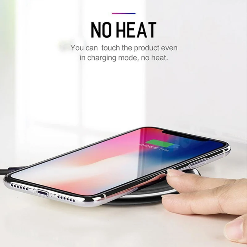 ROCK Für iPhone Samsung Drahtlose Ladegerät, 10W Desktop Smartphone Qi Drahtlose Ladegerät Für iPhone X Galaxy S8 Hinweis 8 WPC FOD