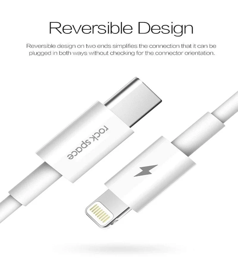 ROCK USB C PD Kabel Typ C auf 8 Pin Schnellladekabel für iPhone X 8 8 Plus Telefon Datenkabel für iPhone 1M 15W Ladegerät Kabel