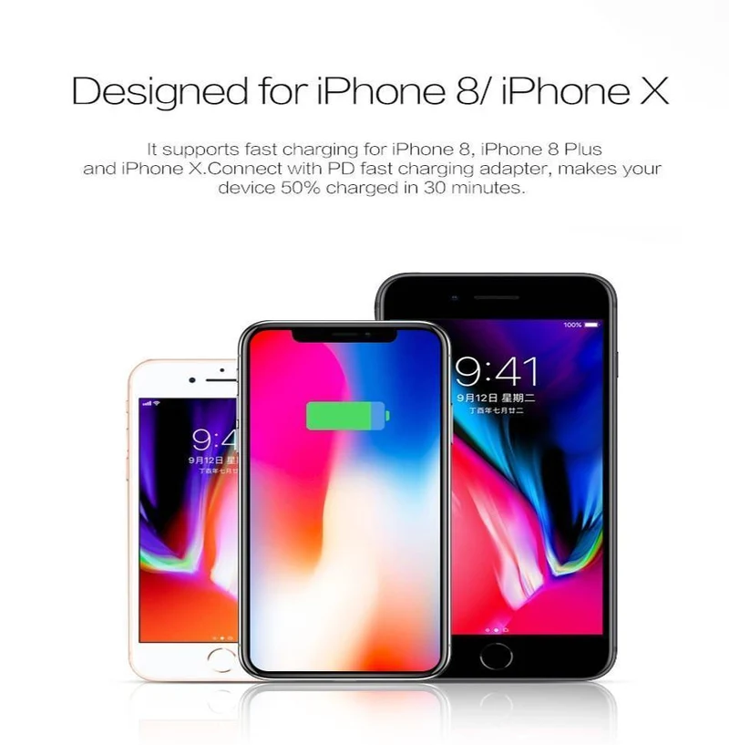 ROCK USB C PD Kabel Typ C auf 8 Pin Schnellladekabel für iPhone X 8 8 Plus Telefon Datenkabel für iPhone 1M 15W Ladegerät Kabel