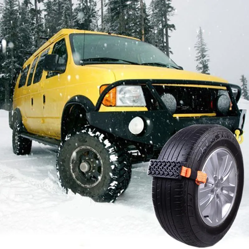 2 stücke Auto Schnee Ketten Gummi Schnee Ketten Universal Auto Anzug Reifen Winter Fahrbahn Sicherheit Auto Reifen Ketten Schnee Klettern schlamm Boden