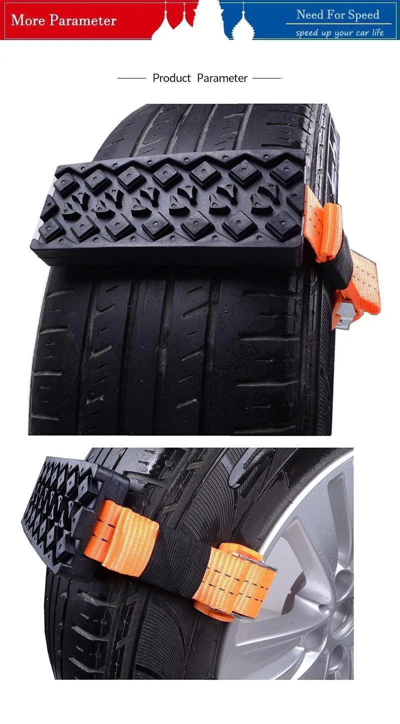 2 stücke Auto Schnee Ketten Gummi Schnee Ketten Universal Auto Anzug Reifen Winter Fahrbahn Sicherheit Auto Reifen Ketten Schnee Klettern schlamm Boden