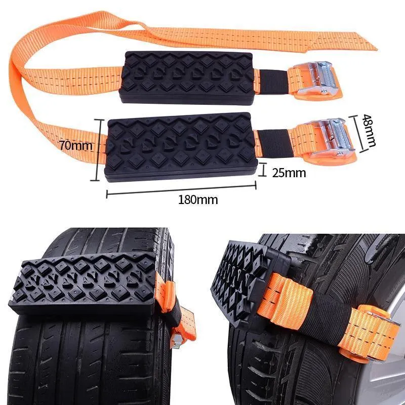 2 stücke Auto Schnee Ketten Gummi Schnee Ketten Universal Auto Anzug Reifen Winter Fahrbahn Sicherheit Auto Reifen Ketten Schnee Klettern schlamm Boden