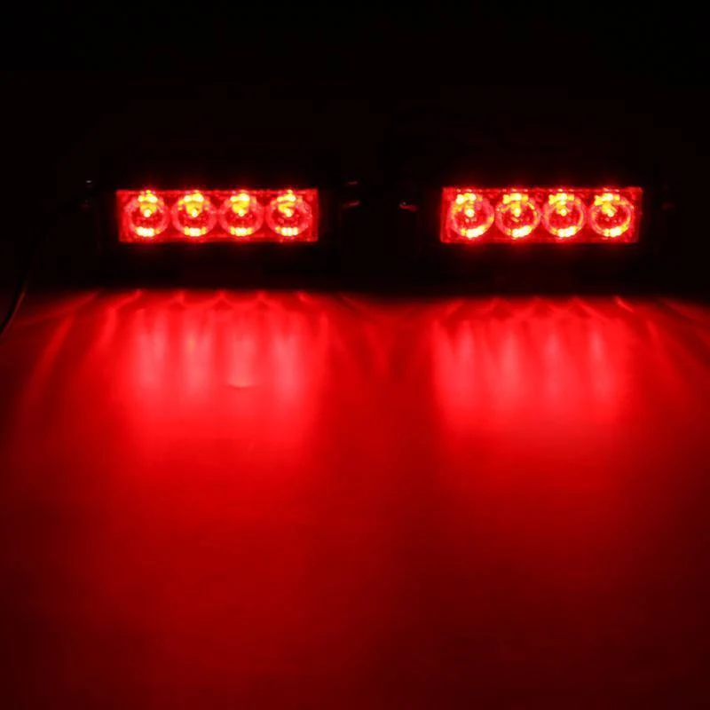 Notfall-Blitzlichtleiste, 8 LEDs, Warnleuchte, Ampel, Verkehrssicherheit