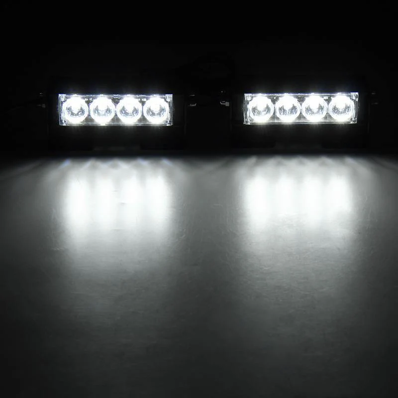 Notfall-Blitzlichtleiste, 8 LEDs, Warnleuchte, Ampel, Verkehrssicherheit
