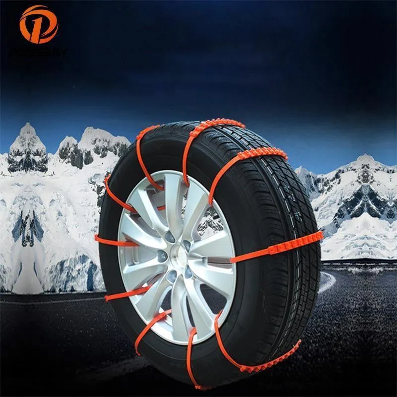 10x Autoreifen Reifengürtel Schneeketten Universal Mini Nylon Winterräder Rutschfestes Auto Rutschhemmend Straßenverkehrssicherheit im Freien