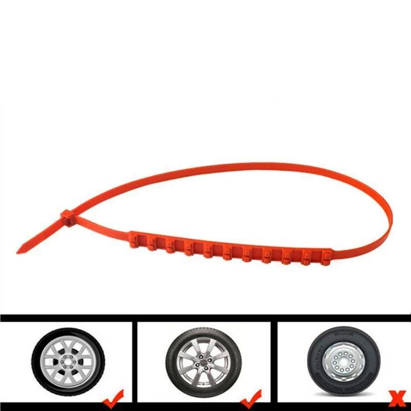 10x Autoreifen Reifengürtel Schneeketten Universal Mini Nylon Winterräder Rutschfestes Auto Rutschhemmend Straßenverkehrssicherheit im Freien